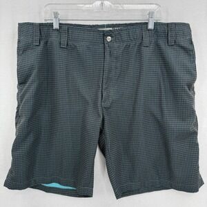 Callaway Performance‎ Golf Shorts Men's Size 42 Green Checks 9" Inseam Polyester